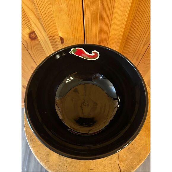 Large Chili Pepper Motif Salad Bowl (8477) - Picture 5 of 8